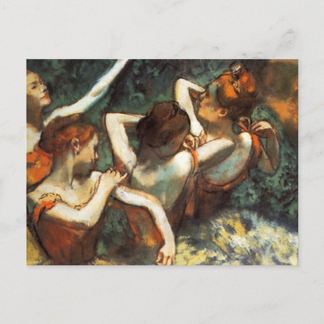 Carte postale Degas Four Dancers (Devant)