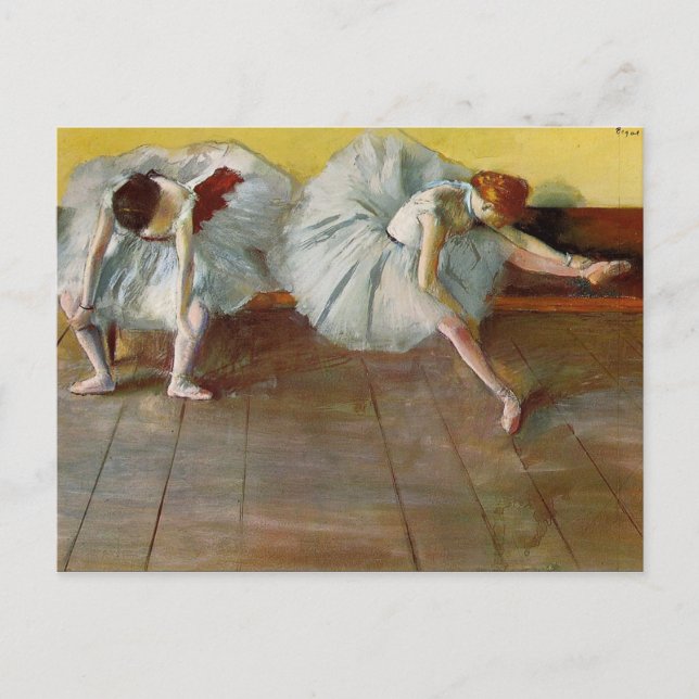 Carte postale Degas Two Ballet Dancers (Devant)