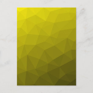 Carte Postale Dégradé ombré géométrique jaune foncé en maille