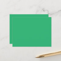 Carte postale dégradé vert minimaliste moderne