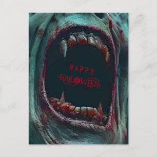 CARTE POSTALE DÉGUISEMENT DE MONSTRE EFFRAYANT POUR LA FÊTE D'HA