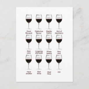 Carte Postale Dégustation de vin