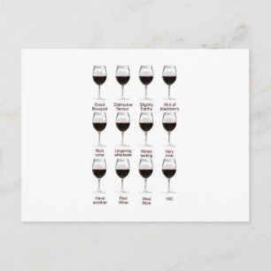 Carte Postale Dégustation de vin