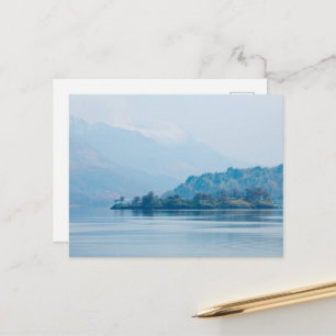 Carte postale d'Eilean Munde sur le Loch Leven, Éc