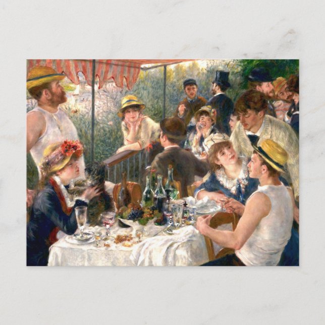 Carte Postale Déjeuner de canotiers de Renoir (Devant)