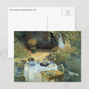 Carte Postale Déjeuner de Claude Monet, impressionnisme Vintage