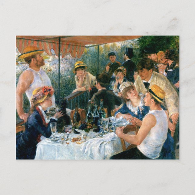 Carte Postale Déjeuner de Renoir de la fête nautique (1881) (Devant)