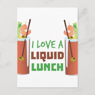 Carte Postale Déjeuner liquide