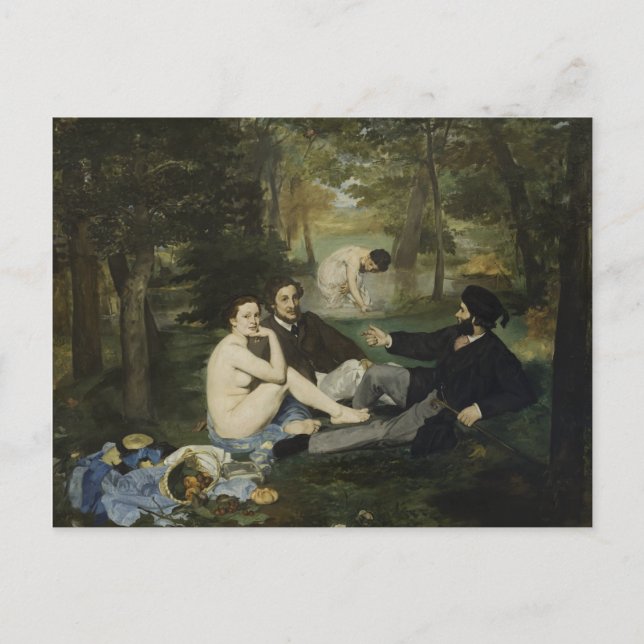 Carte Postale Déjeuner sur l'herbe par Edouard Manet (Devant)