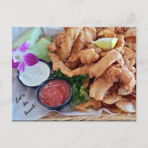 Carte Postale Déjeunons ! Doigts du Grouper de Floride