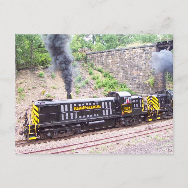 Carte Postale Delaware Lackawanna Railroad Company Alco RS-3s (Devant)