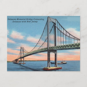 Carte Postale Delaware Memorial Bridge reliant le New Jersey