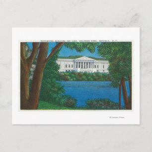 Carte Postale Delaware Park Historical Bldg and Lake View