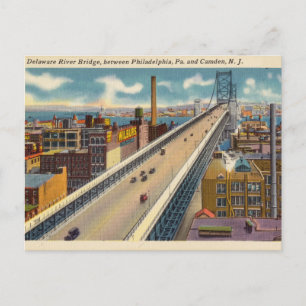 Carte Postale Delaware River Bridge, PA et NJ