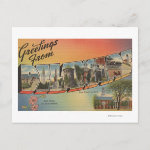 Carte Postale DelawareGrandes Scènes de lettresDelaware