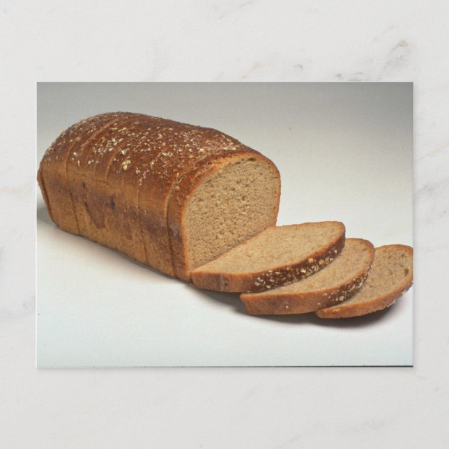 Carte Postale Délicieux pain de blé tranché (Devant)