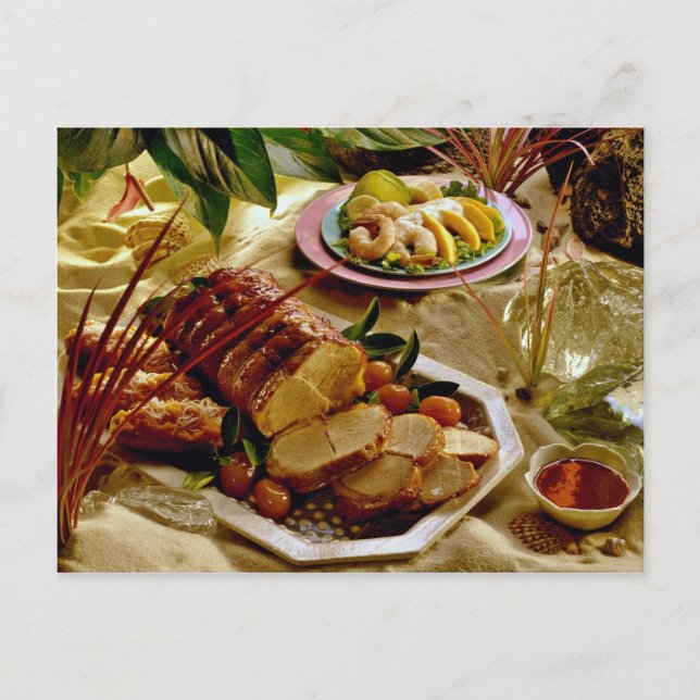 Carte Postale Délicieux pain de porc (Devant)