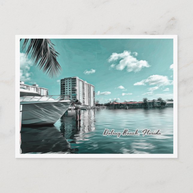 CARTE POSTALE DELRAY BEACH FLORIDA (Devant)