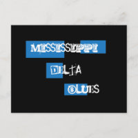 Carte postale Delta Blues du Mississippi