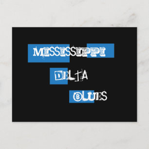 Carte postale Delta Blues du Mississippi
