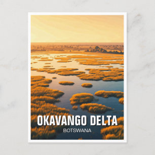 Carte Postale Delta de l'Okavango Botswana