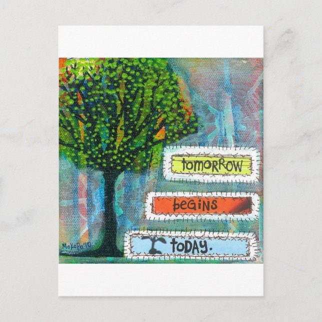 Carte Postale Demain commence aujourd'hui (Devant)