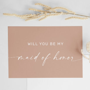 Carte Postale Demande de témoin de mariage minimaliste moderne r