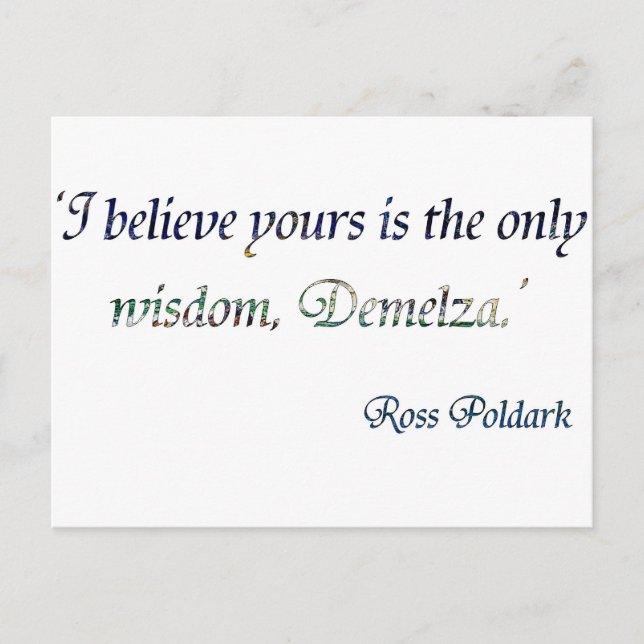 Carte Postale Demelza Poldark (Devant)