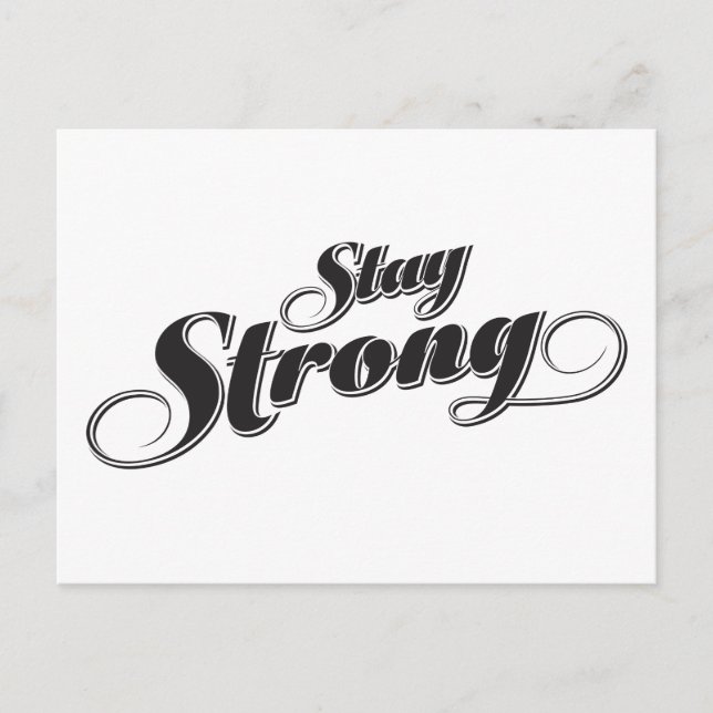 Carte Postale Demeurez fort Inspirationnel et Encouragement Cita (Devant)
