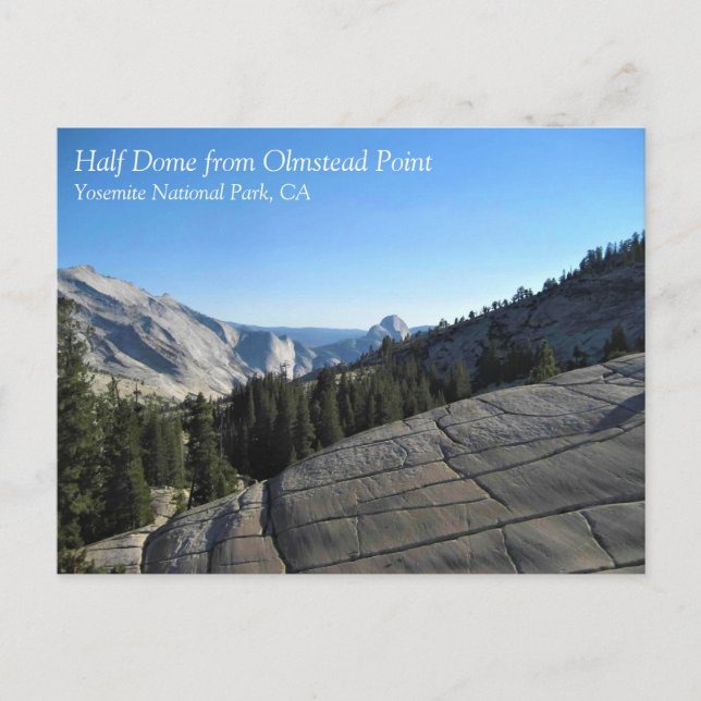Carte Postale Demi-dôme de Olmstead Point, Yosemite, CA (Devant)