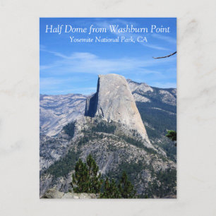 Carte Postale Demi-dôme de Washburn Point, Yosemite, CA Postca
