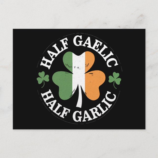 Carte Postale Demi-gaélique demi-ail irlandais italien St. Patri (Devant)