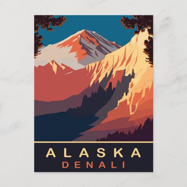 Carte Postale Denali, Alaska, Travel (Devant)