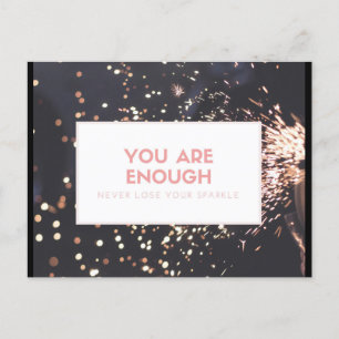 Carte postale d'encouragement ne perdez jamais vot
