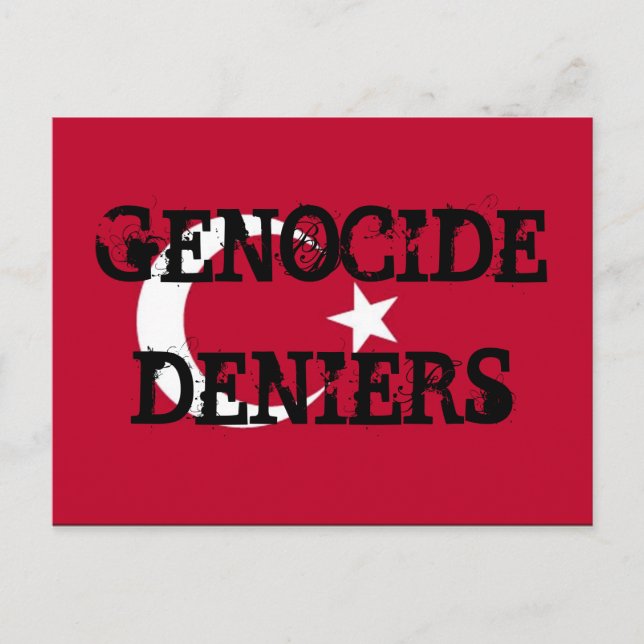 Carte postale Deniers du génocide (Devant)