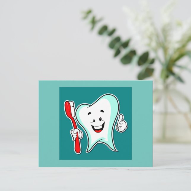 Carte Postale Dentiste Bonne dent (Debout devant)