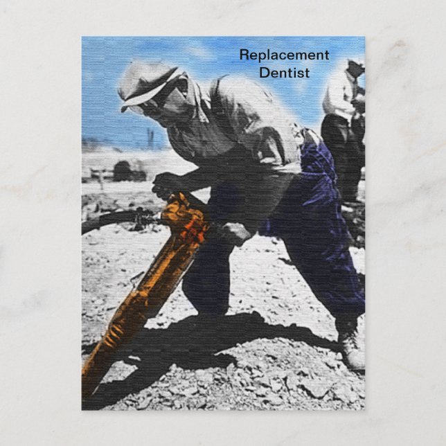 Carte Postale Dentiste de remplacement (Devant)