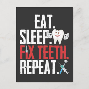 Carte Postale Dentistesse Dentiste Humour Dental Assistant denta