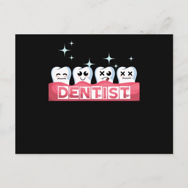 Carte Postale Dents Dentiste Dentiste Dentistère Médecine Dentis (Devant)