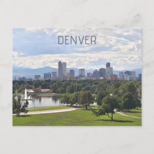 Carte Postale Denver Colorado Downtown Skyline Photo