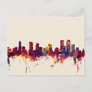 Carte Postale Denver Colorado Skyline