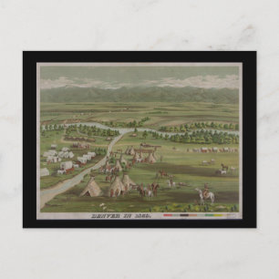 Carte Postale Denver en 1859