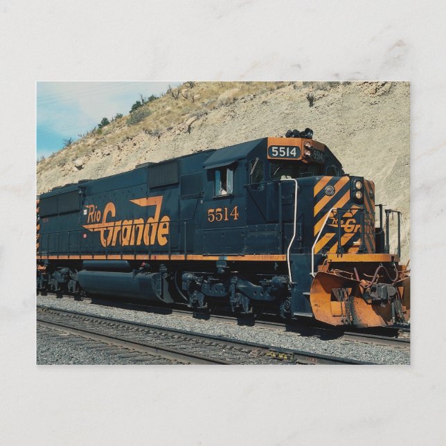 Carte Postale Denver et Rio Grande Western, EMD SD-50 (Devant)