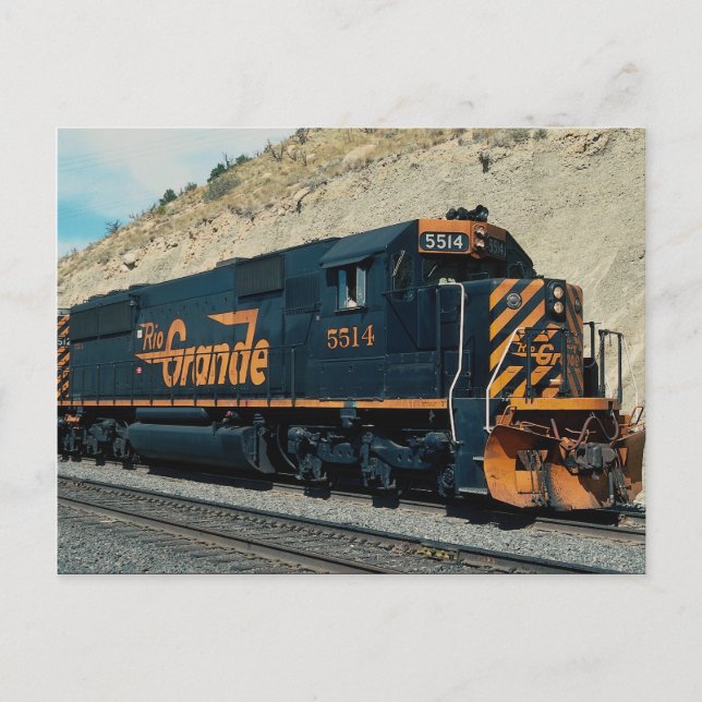 Carte Postale Denver et Rio Grande Western EMD SD-50 no 5514, (Devant)