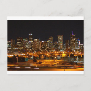 Carte Postale Denver la nuit