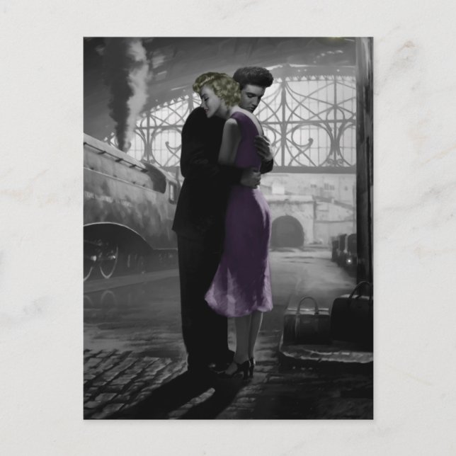 Carte Postale Départ de l'amour (Devant)