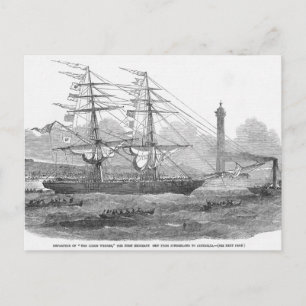 Carte Postale Départ de 'The Lizzie Webber'