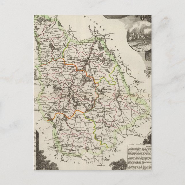 Carte Postale Département De Vienne (Devant)