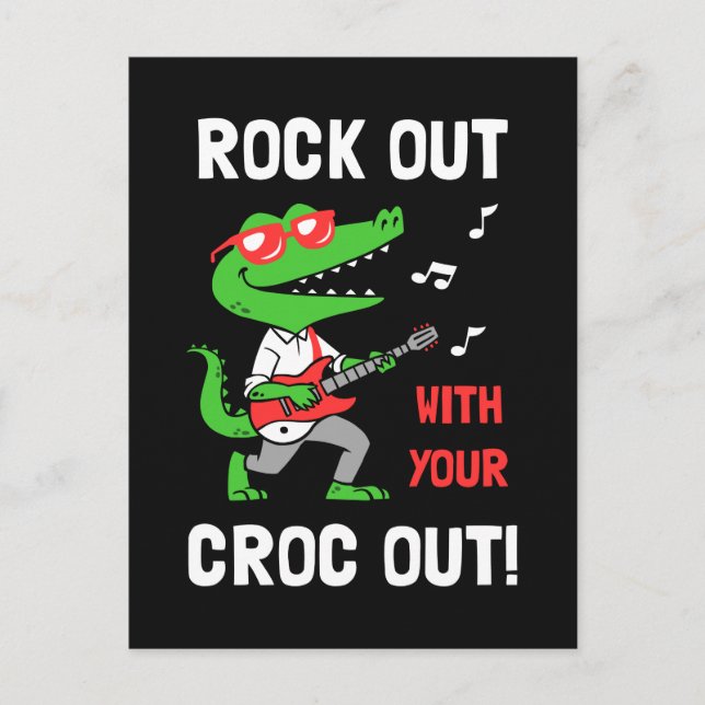 Carte Postale Dépêche-toi avec ton Croc (Devant)