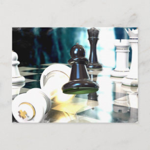 Carte postale Déplacement des échecs